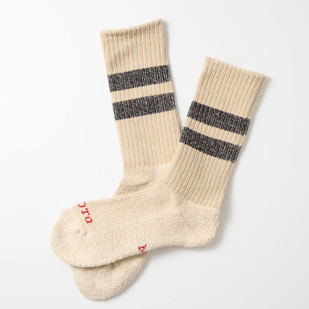 Chaussettes à rayures chinées Rototo 