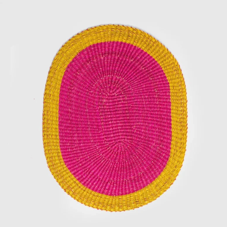 Set de table rose / jaune