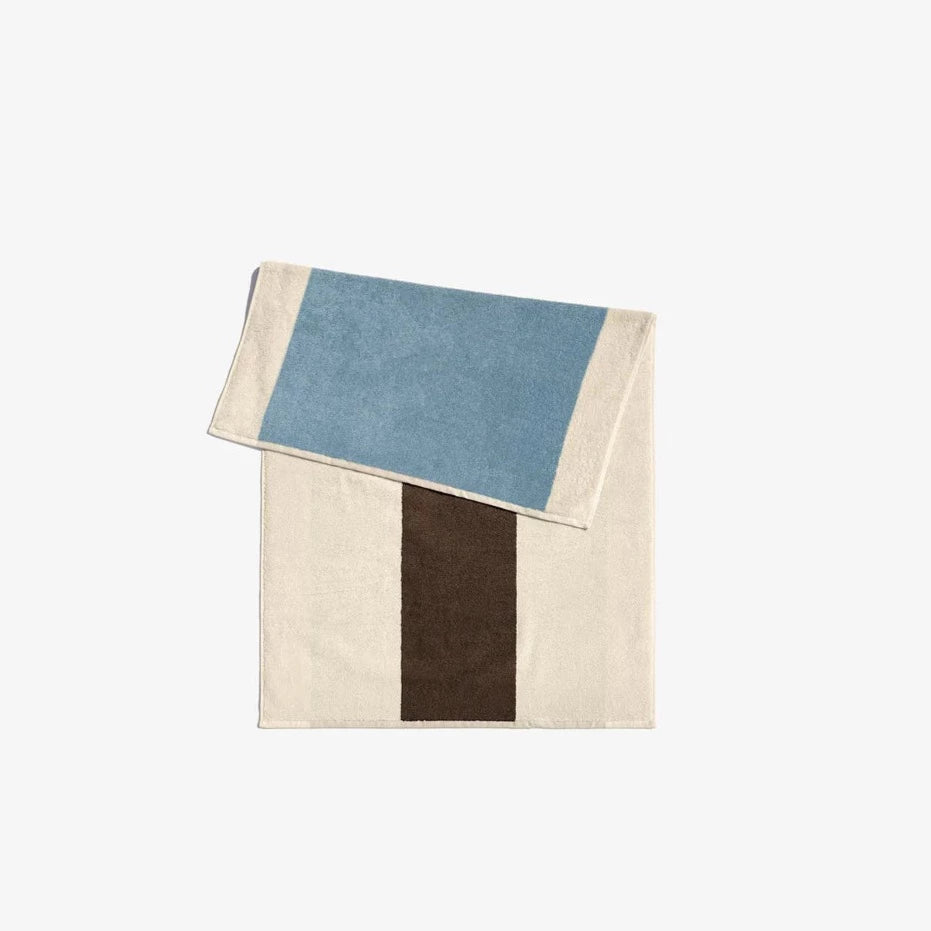 Tapis de bain couleur Bleu Ciel Marron