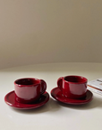 Lot de 2 tasses colorées