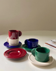 Lot de 2 tasses colorées