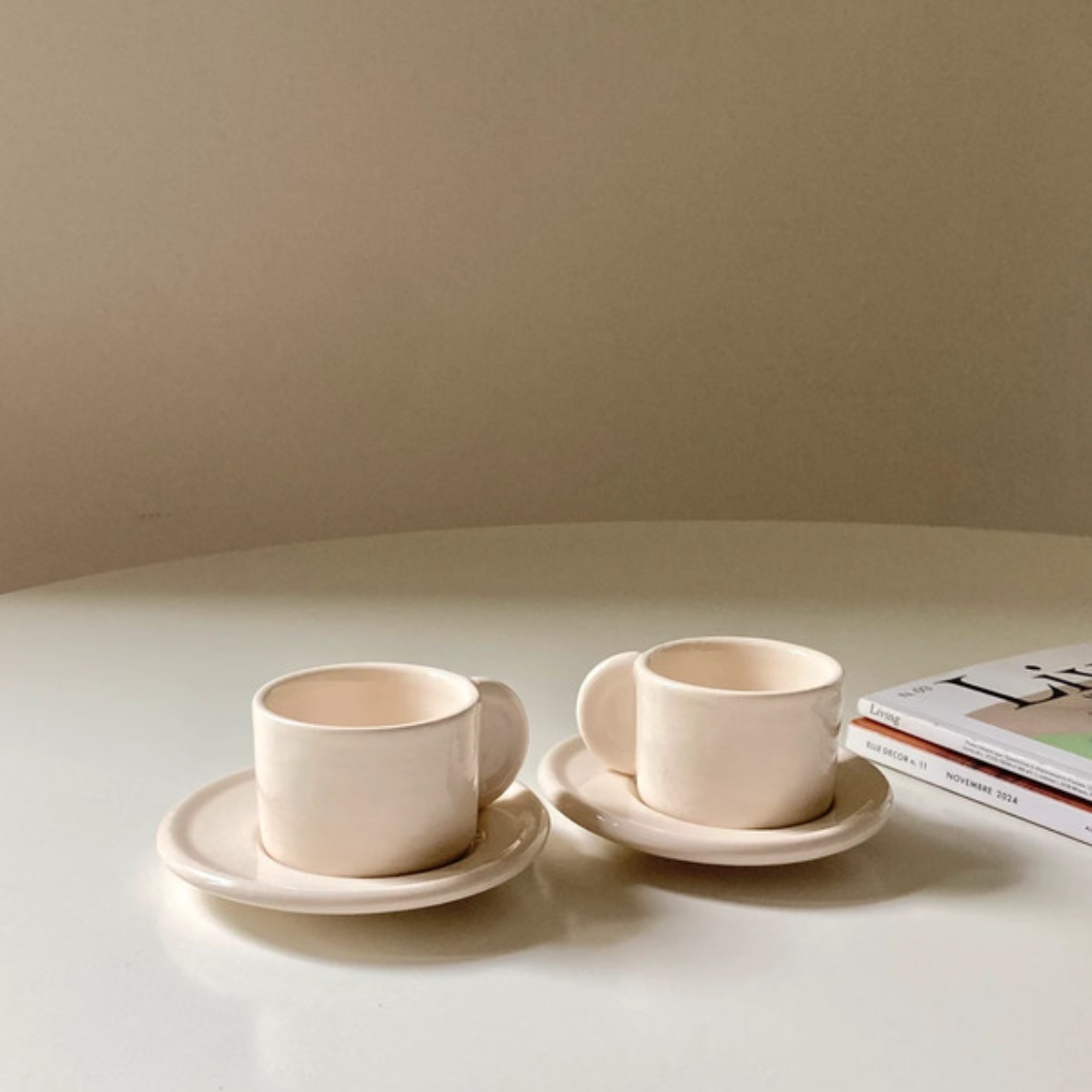 Lot de 2 tasses colorées