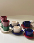 Lot de 2 tasses colorées