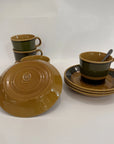 Lot de tasses anciennes avec soucoupes