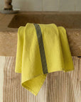 Torchon Charvet collection Doudou, en lin. Fabriqué en France