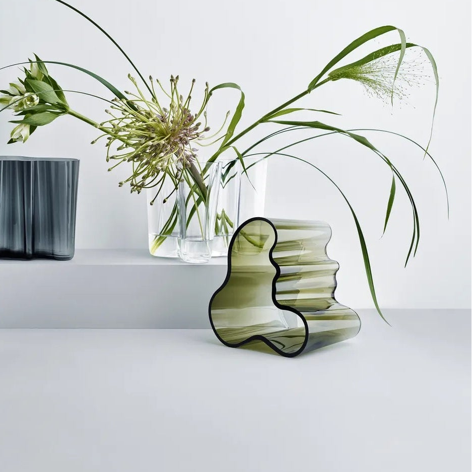 Vase alvar aalto 16 cm vert mousse