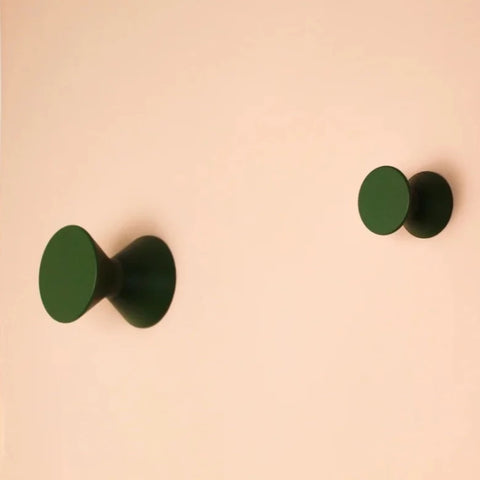Patère diabolo vert antique