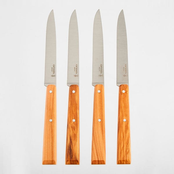 Coffret de 4 Couteaux de Table - Bois d'olivier