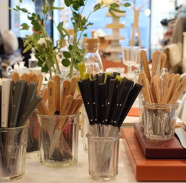 Coffret de 4 Couteaux de Table - Bois d'olivier