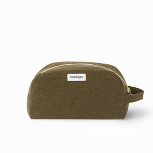 Trousse de toilette Rive doite, Hermel kaki, à la maison marseillaise