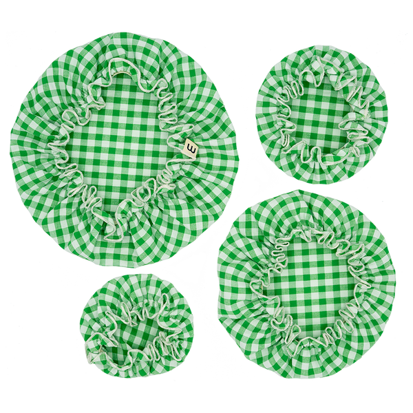 Set de 4 couvre plats - Vichy vert
