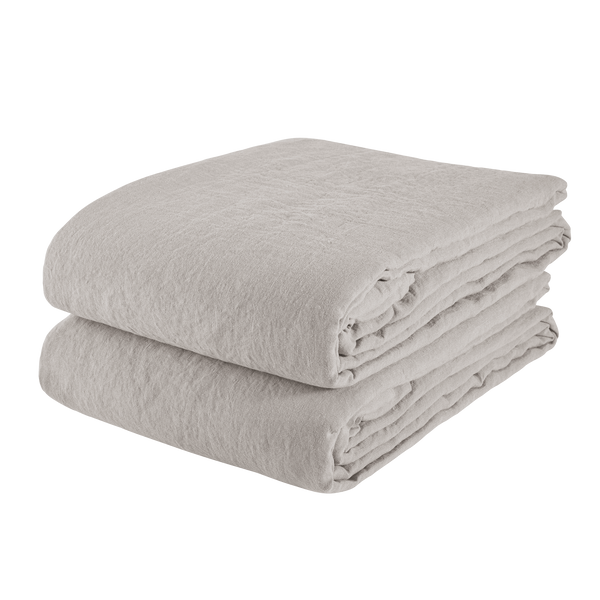 Nappe en lin lavé - Craie