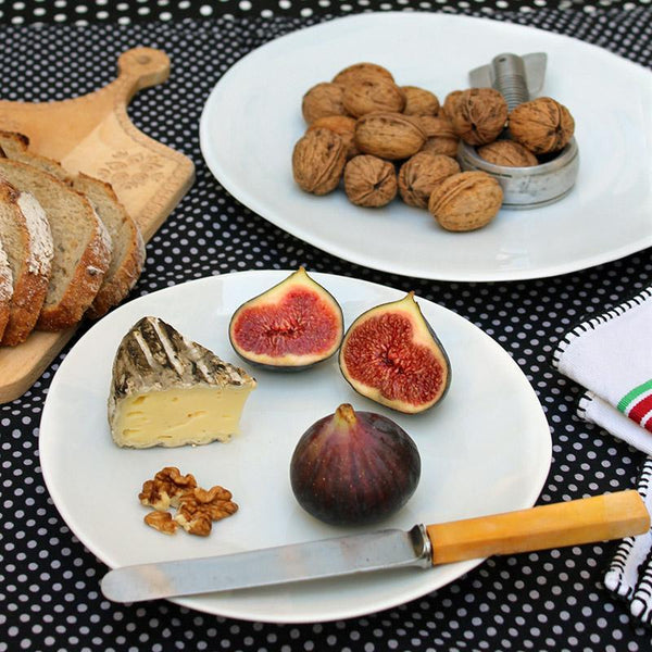 Assiettes Affamée en porcelaine - Blanc