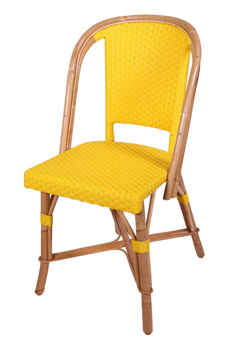 Chaise magnifique tressée en rotin, aussi bien pour l'intérieur que pour l'extérieur. 