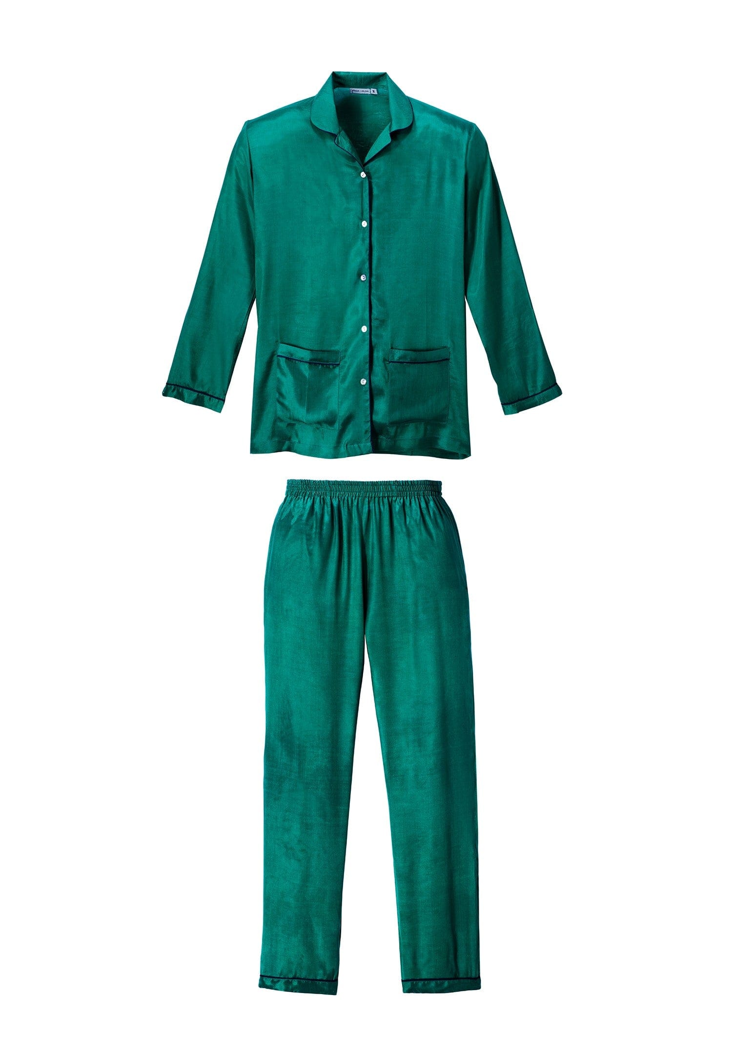 Pyjama en coton et soie