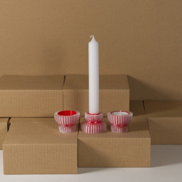 Bougeoir en plastique recyclé