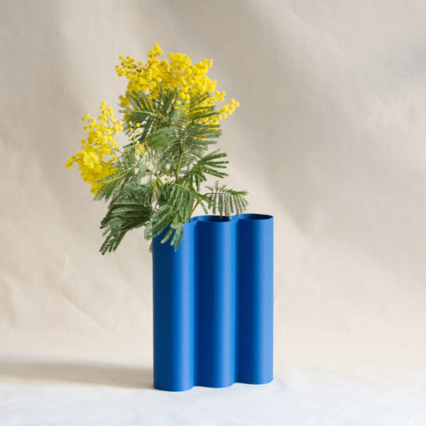 Vase en plastique recyclé
