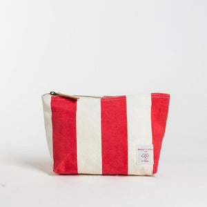 Trousse Sardine rayures rouge/blanc